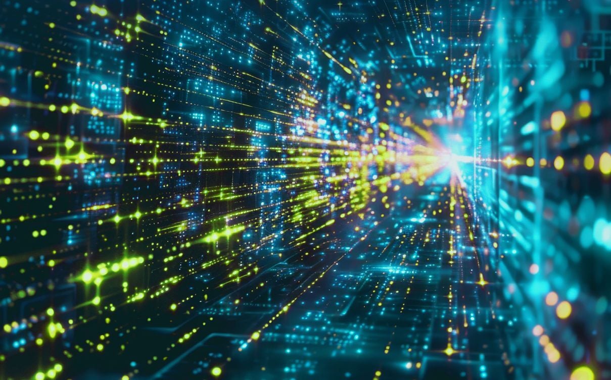 Abstract star field representing technology